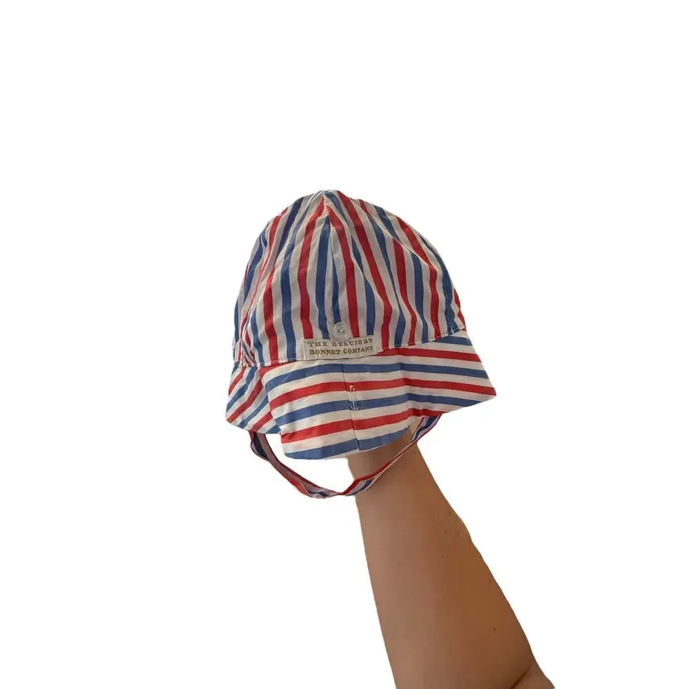The Beaufort Bonnet Company Red/Blue/White Striped Beaufort Bucket Hat Size L - Picture 3 of 6